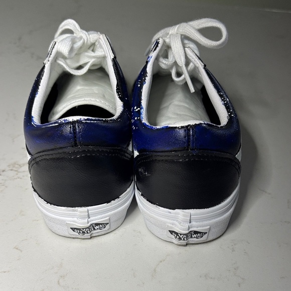 Vans Black and Blue Sneakers with White Details - Picture 3 of 7